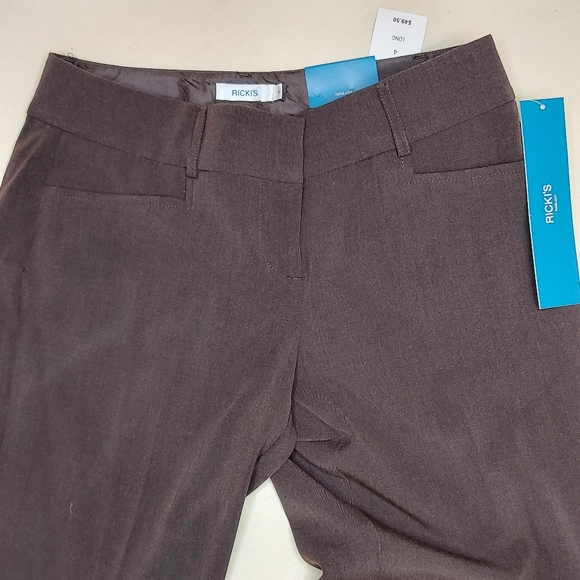 Ricki’s BROWN Universal Miracle Mid Rise Bootcut Trouser Pants Size 4 - Picture 5 of 10